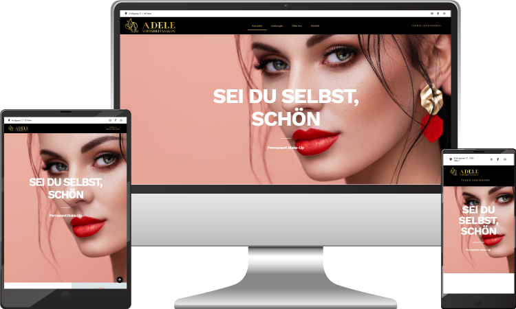 Kosmetik Webseiten, adele-schoenheitssalon.at