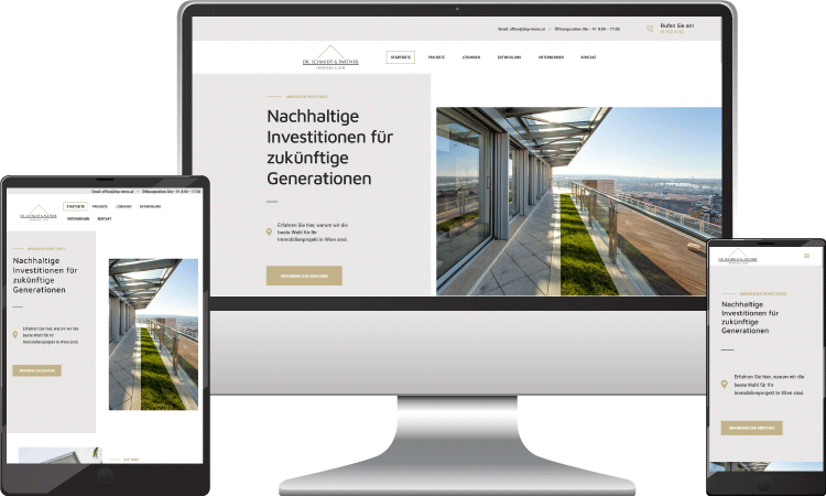 Immobilien Webdesign, dsp-immo.at
