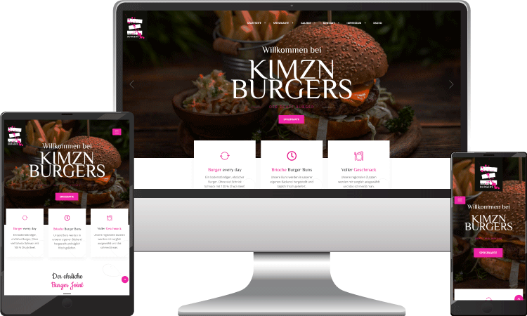 Burger Website, kimzn.at